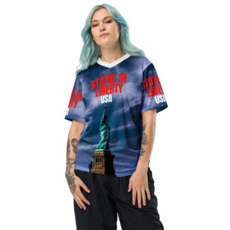 Statue of Liberty USA unisex sports jersey