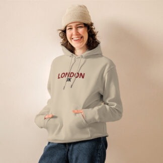 LONDON Embroidered Unisex essential eco hoodie